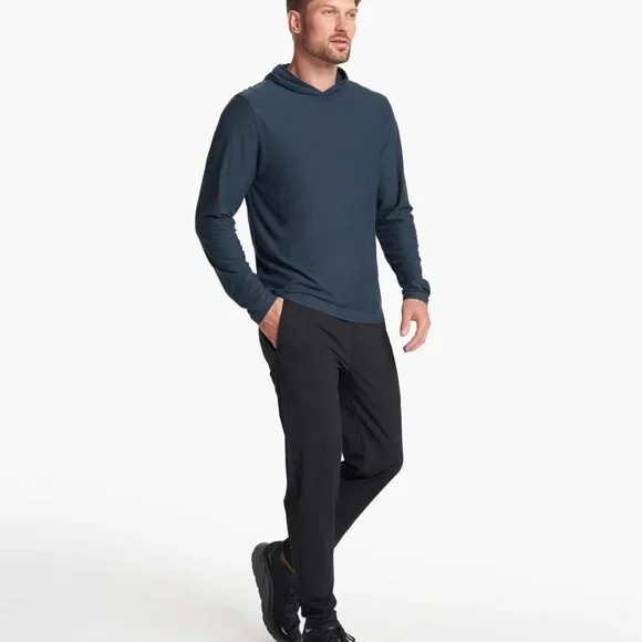 NWT • VUORI • Men’s Strato Tech Performance Hoodie • Navy Heather • Size Large - Picture 11 of 12